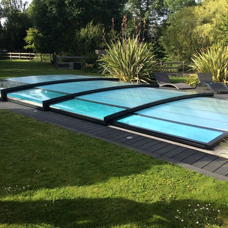 Installation d'abris de piscine - Bonheur Piscines