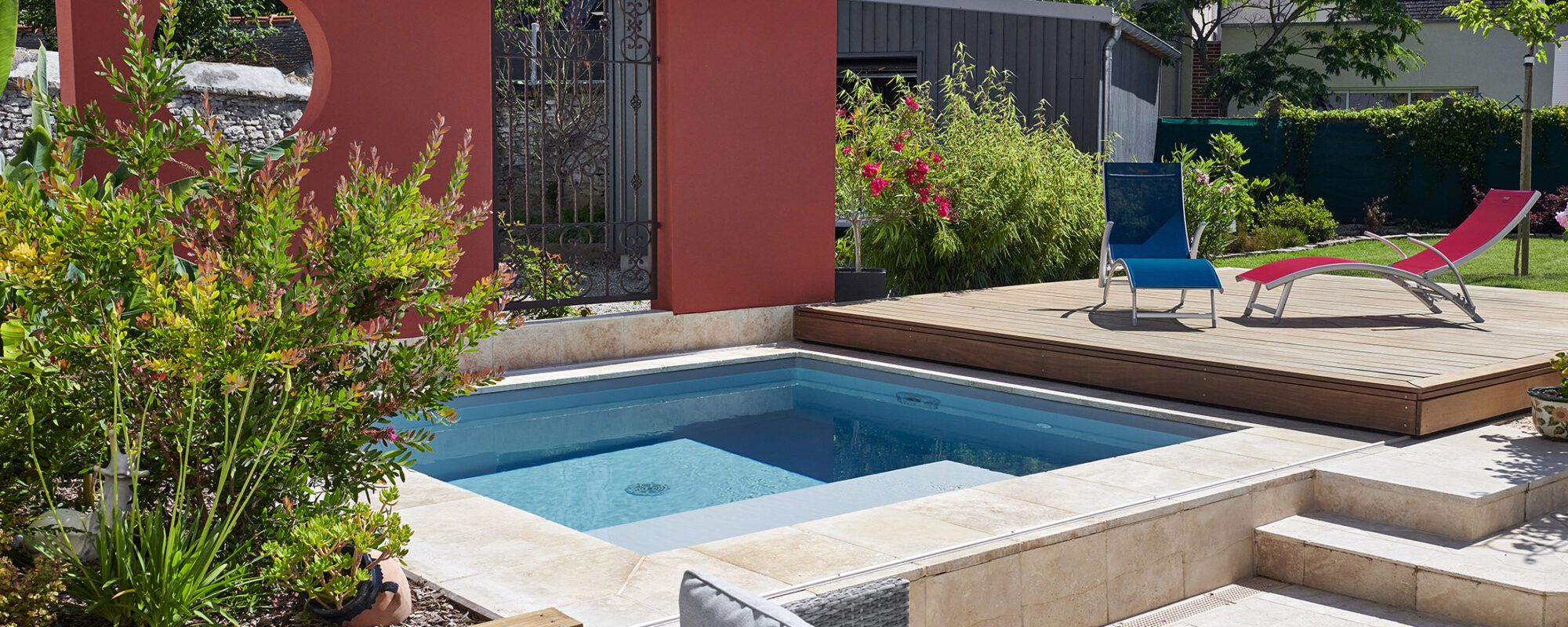 Terrasse piscine mobile