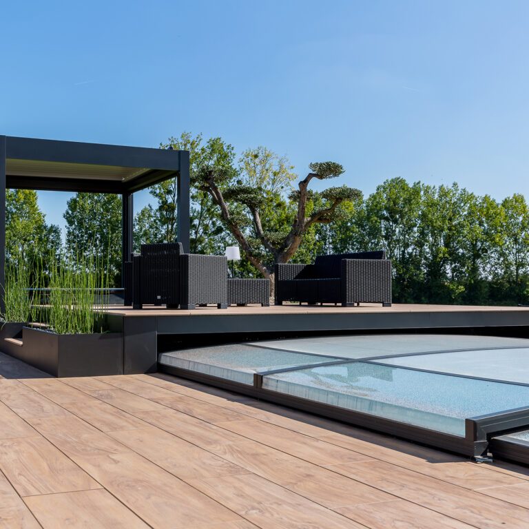 Abri piscine plat Laval