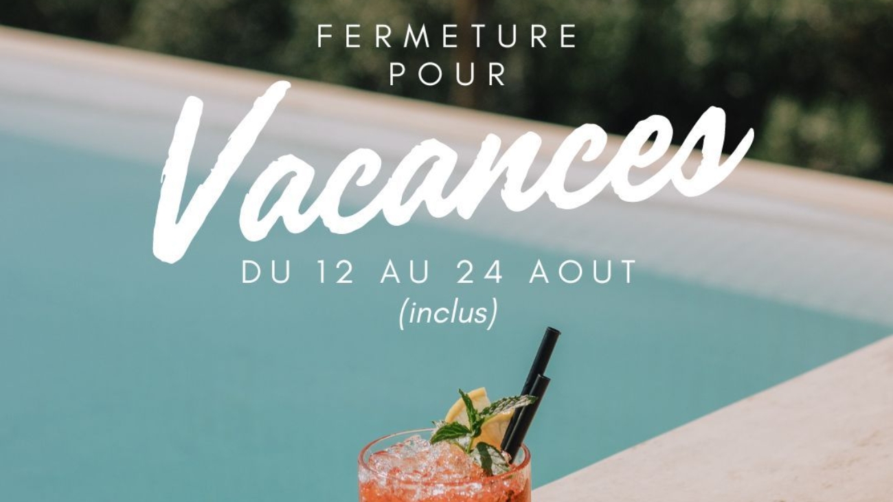 Publication Instagram Typographique Fermeture Vacances - 1