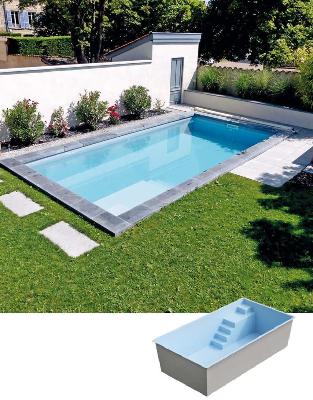 Piscine coque modèle AURON de GÉNÉRATION PISCINE