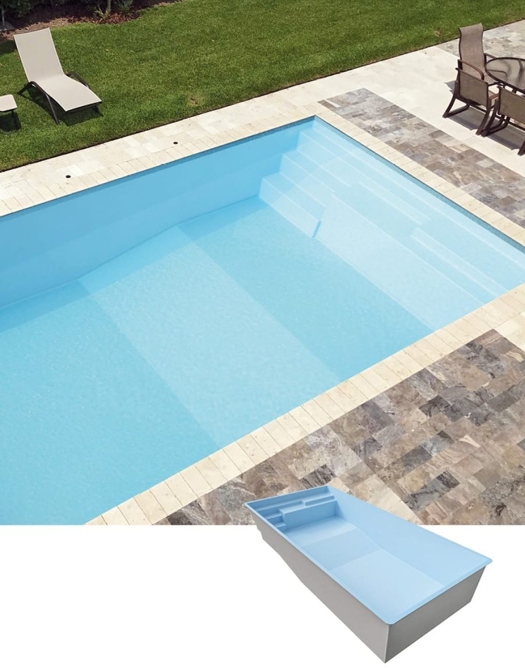 Piscine coque modèle CALA de GÉNÉRATION PISCINE