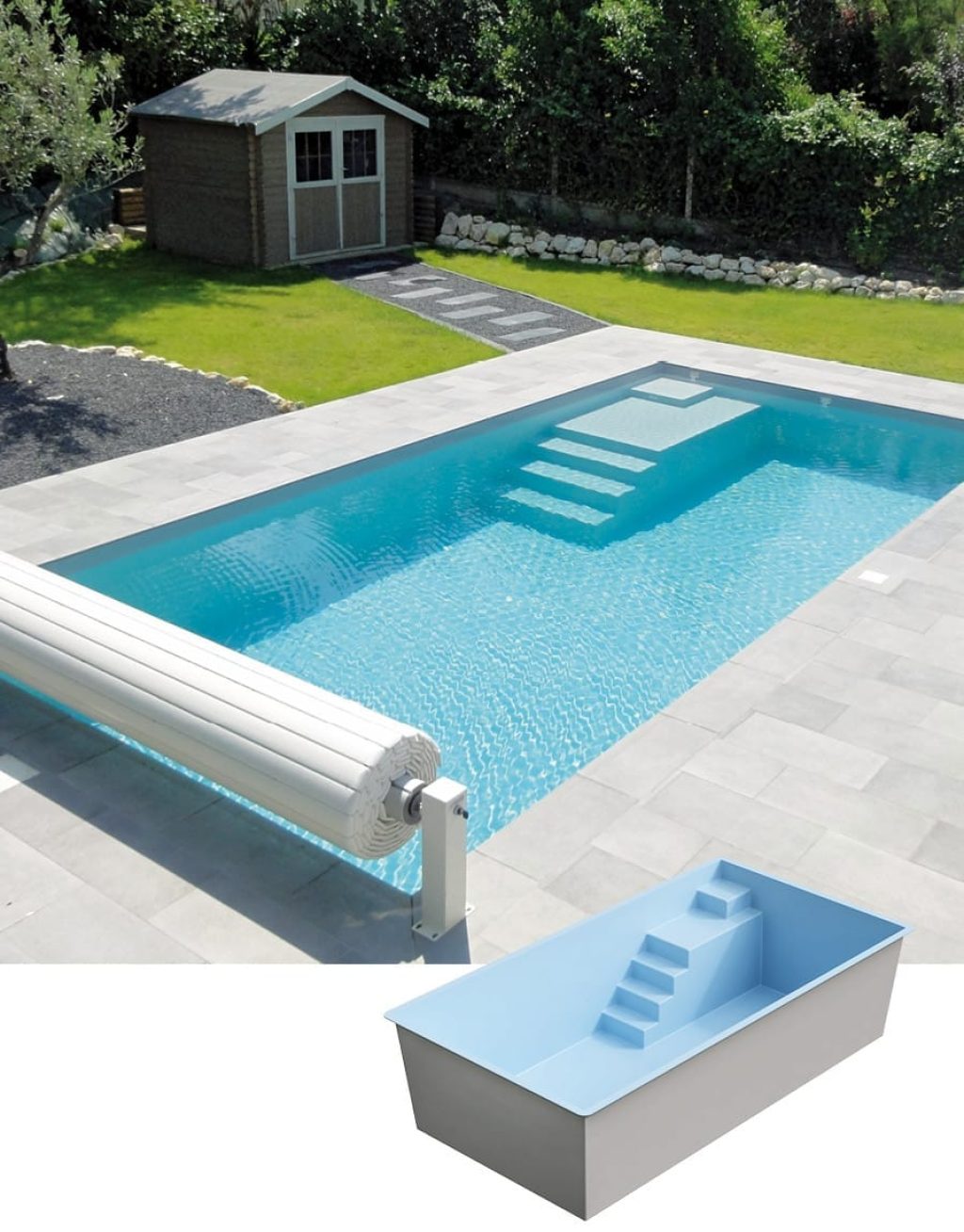 Piscine coque modèle CALLELONGUE de GÉNÉRATION PISCINE