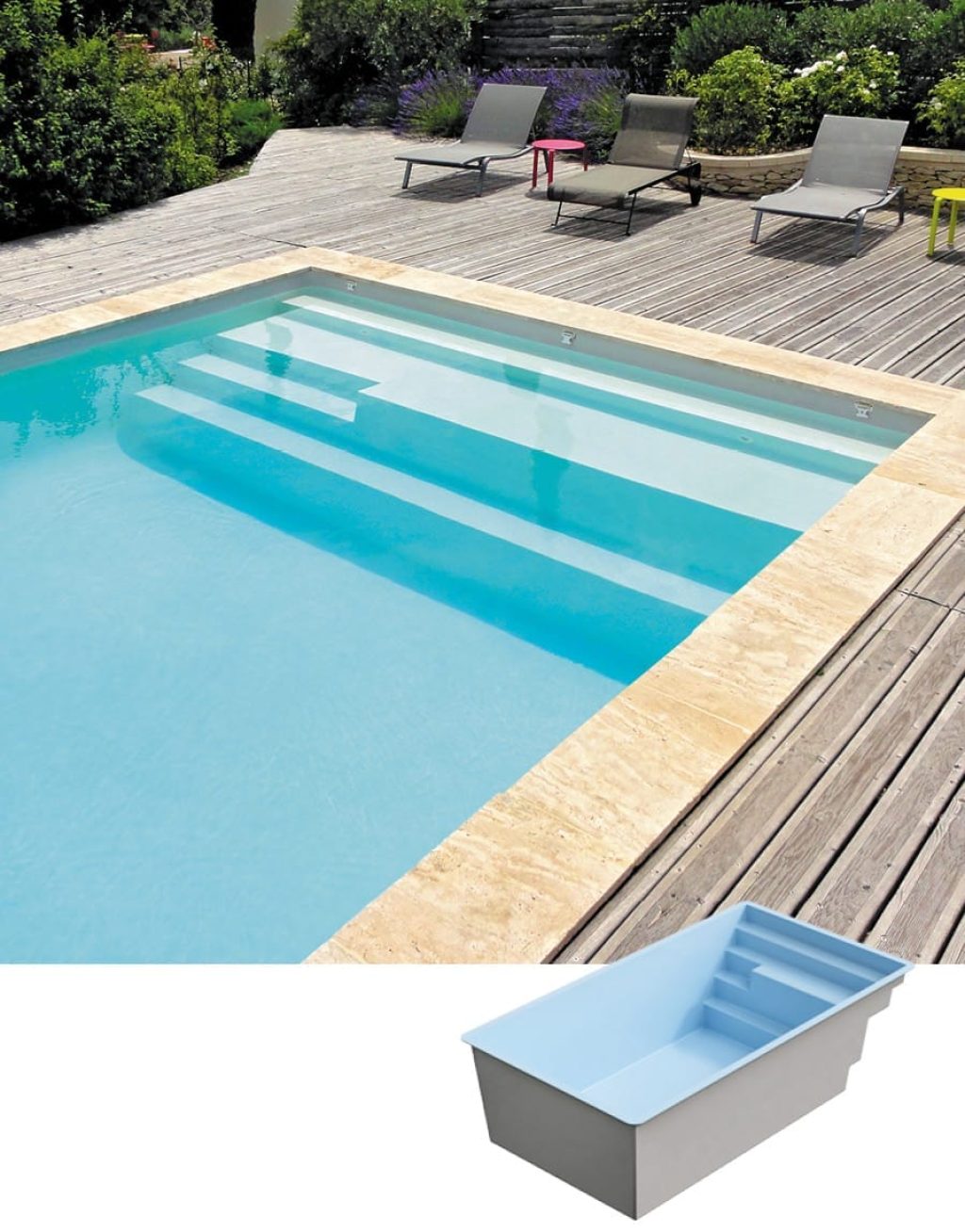 Piscine coque modèle CAPITOLE 5 de GÉNÉRATION PISCINE