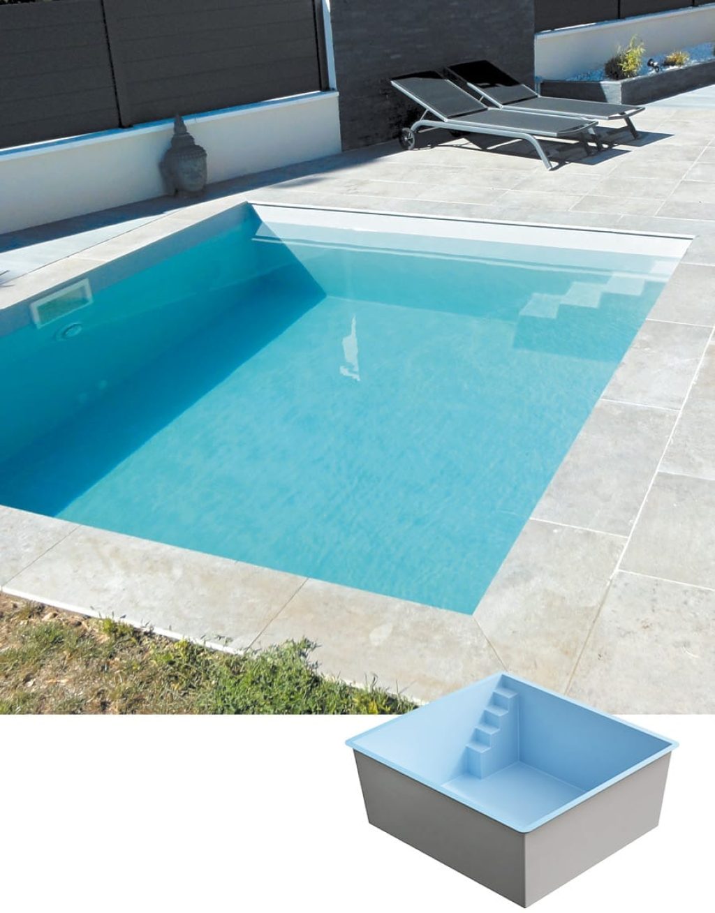 Piscine coque modèle CORNICHE de GÉNÉRATION PISCINE