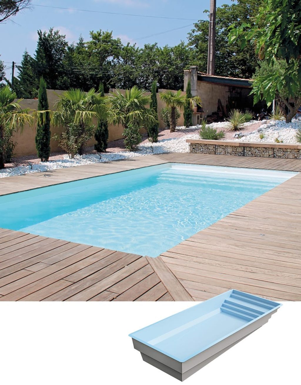 Piscine coque modèle ÉLÉGANCE XL de GÉNÉRATION PISCINE
