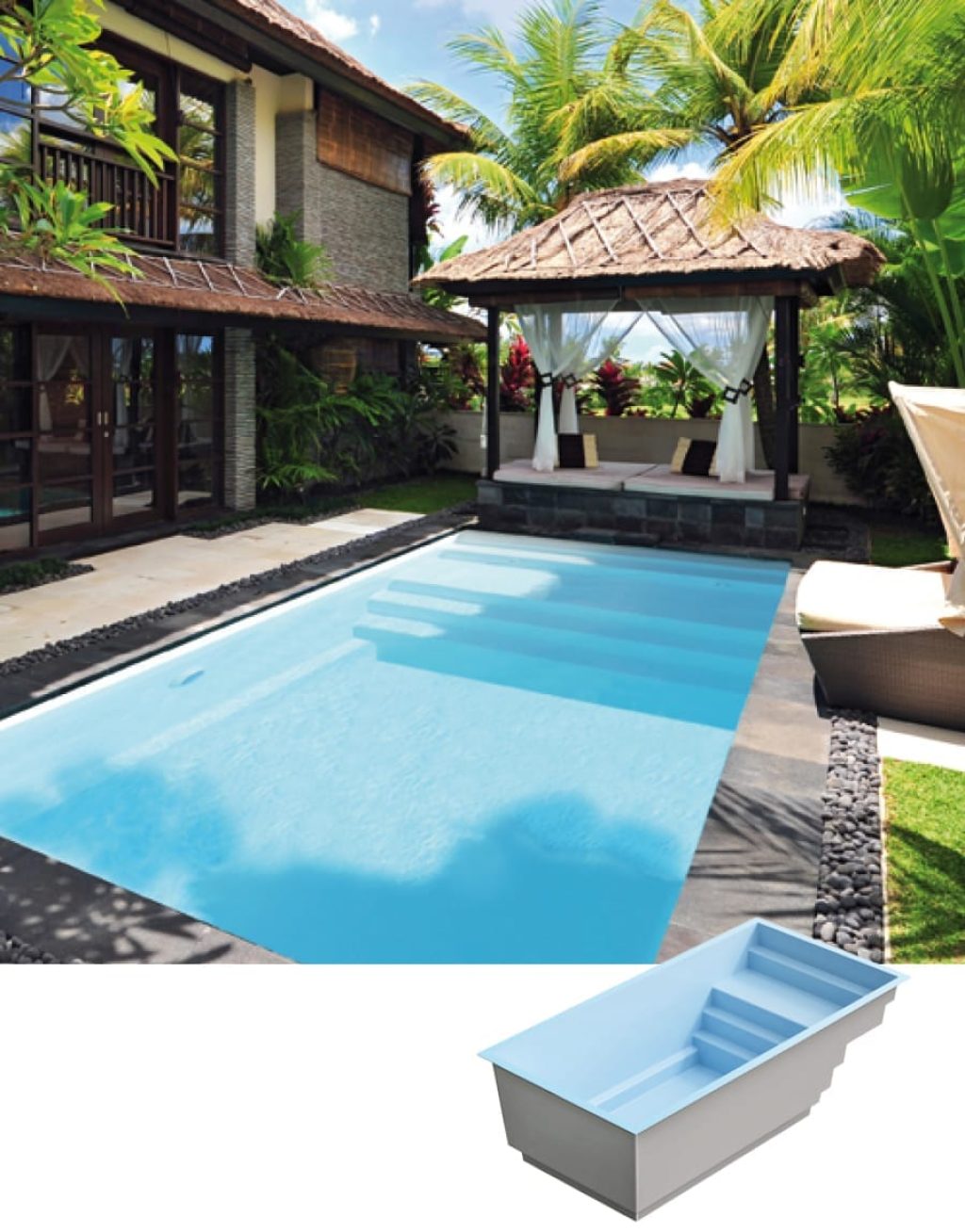 Piscine coque modèle EXTRA 45 de GÉNÉRATION PISCINE