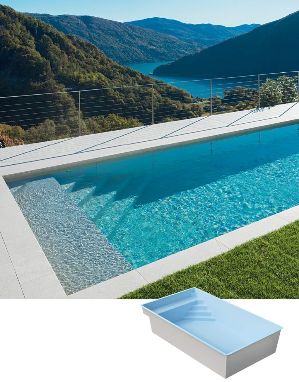 Piscine coque modèle EXTRA 70 de GÉNÉRATION PISCINE