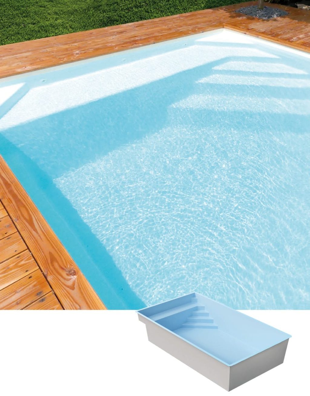 Piscine coque modèle EXTRA 80 de GÉNÉRATION PISCINE
