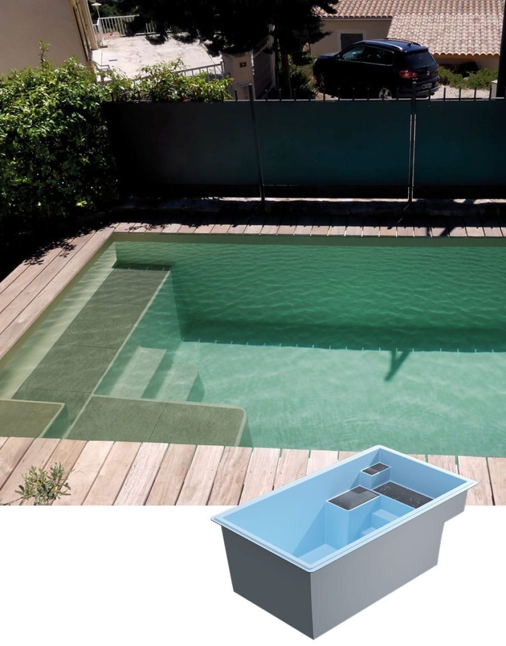 Piscine coque modèle MIGNONNE de GÉNÉRATION PISCINE