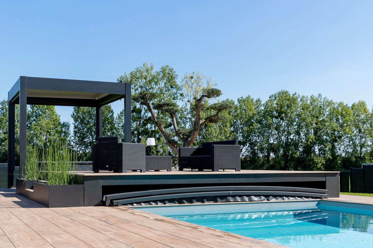 Abri de piscines amovible sur mesure - Bonheur Piscines